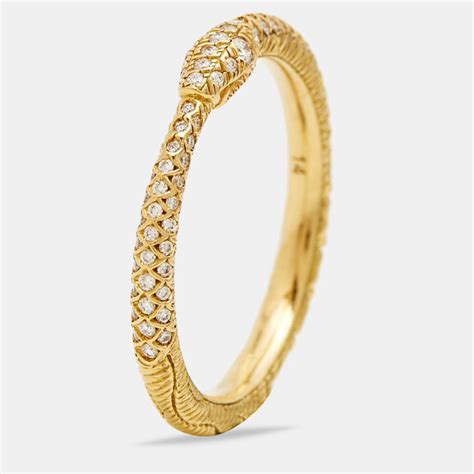 gucci diamond ring|Gucci ouroboros ring.